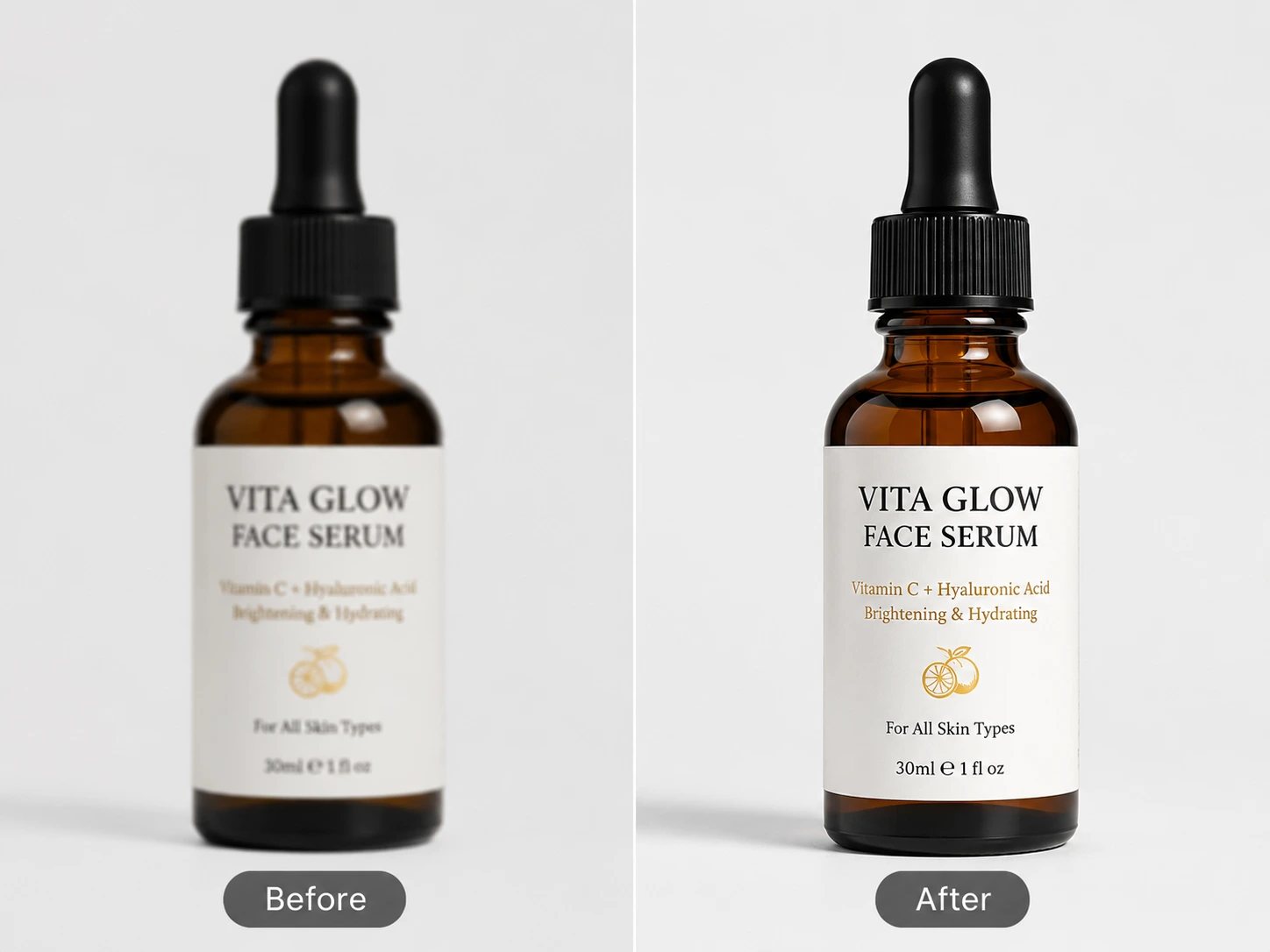 Ecommerce product photo enhanced with AI image enhancer